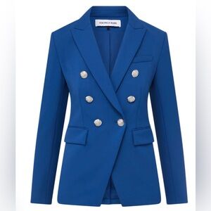 veronica beard miller dickey jacket cerulean